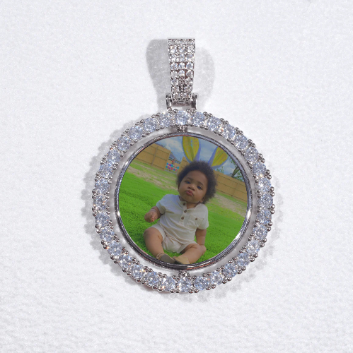 3D Spinning 2-Faced Custom Picture Pendant