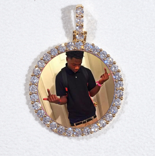 3D CIRCLE CUSTOM PICTURE PENDANT SMALL SIZE