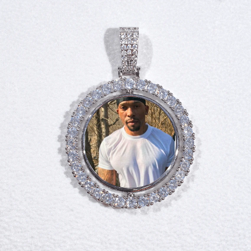 3D Spinning 2-Faced Custom Picture Pendant