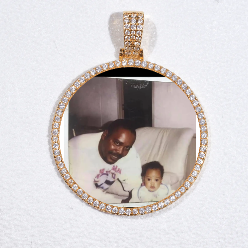 MEDIUM 3D CIRCLE CUSTOM PICTURE PENDANT