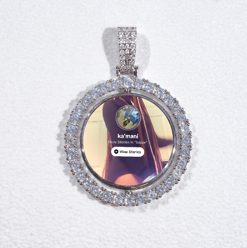 3D Spinning 2-Faced Custom Picture Pendant