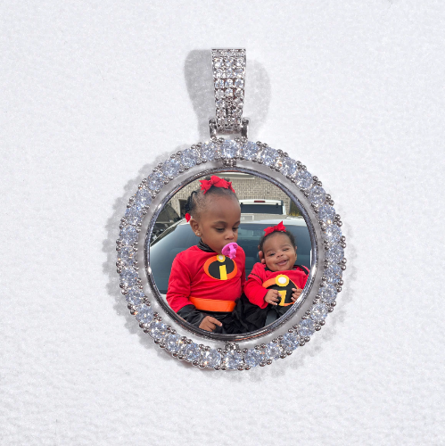3D Spinning 2-Faced Custom Picture Pendant