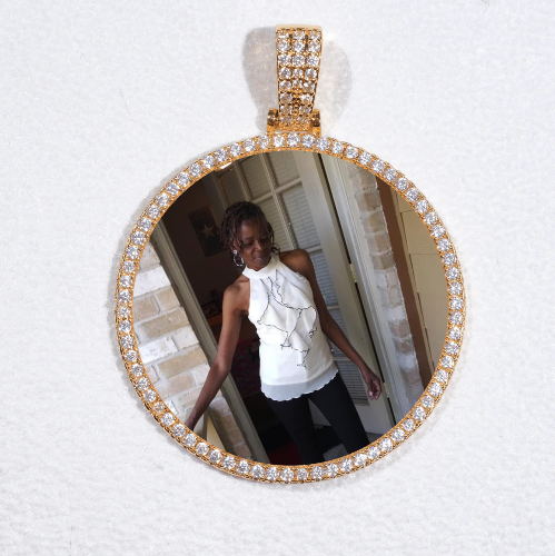 MEDIUM 3D CIRCLE CUSTOM PICTURE PENDANT