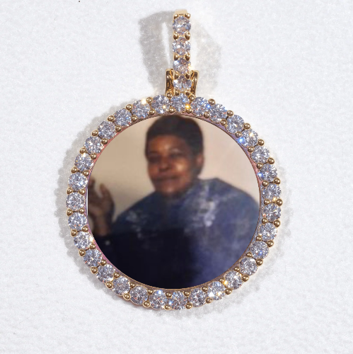 3D CIRCLE CUSTOM PICTURE PENDANT SMALL SIZE