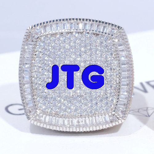 CUSTOM LETTER 3D ICED RING