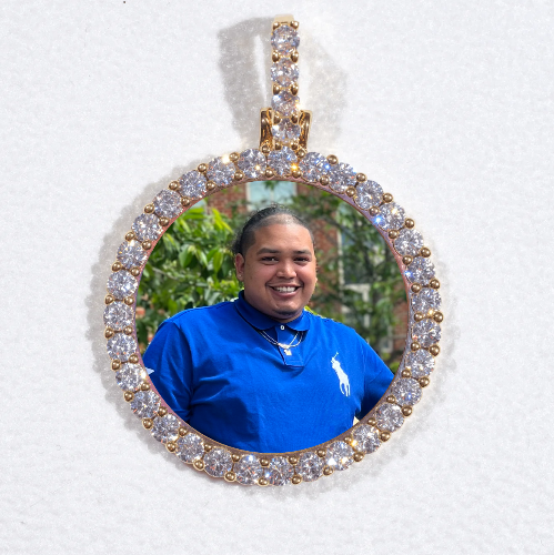 3D CIRCLE CUSTOM PICTURE PENDANT SMALL SIZE