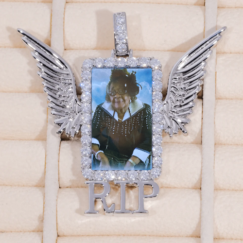 RIP WING 3D CUSTOM PICTURE PENDANT