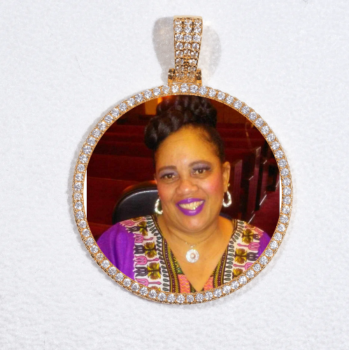MEDIUM 3D CIRCLE CUSTOM PICTURE PENDANT