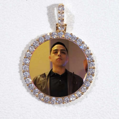 3D CIRCLE CUSTOM PICTURE PENDANT SMALL SIZE