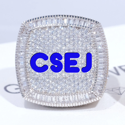 CUSTOM LETTER 3D ICED RING