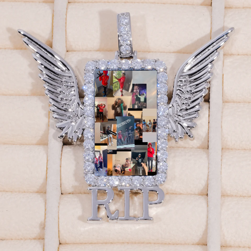 RIP WING 3D CUSTOM PICTURE PENDANT