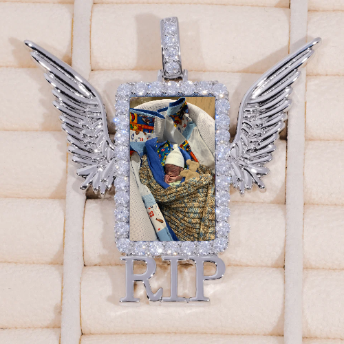 RIP WING 3D CUSTOM PICTURE PENDANT