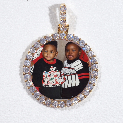 3D CIRCLE CUSTOM PICTURE PENDANT SMALL SIZE