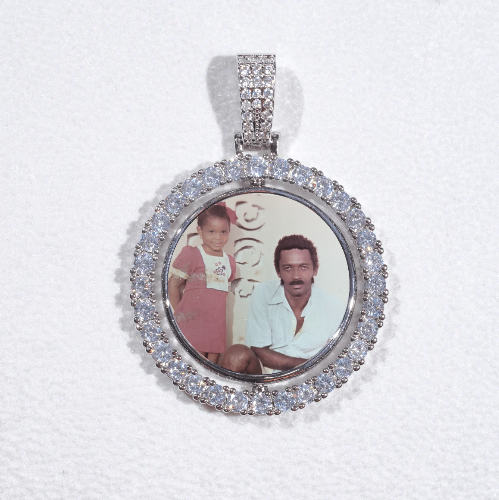 3D Spinning 2-Faced Custom Picture Pendant