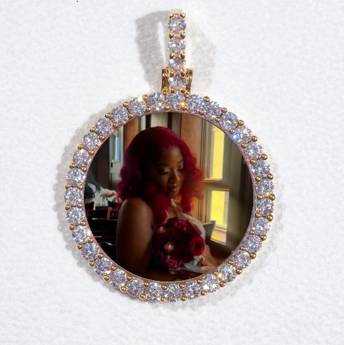 3D CIRCLE CUSTOM PICTURE PENDANT SMALL SIZE