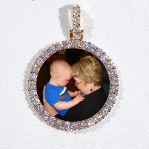 3D CIRCLE CUSTOM PICTURE PENDANT SMALL SIZE