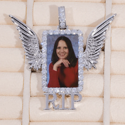 RIP WING 3D CUSTOM PICTURE PENDANT
