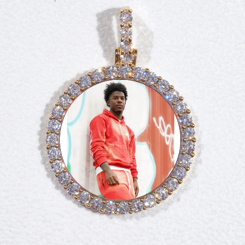 3D CIRCLE CUSTOM PICTURE PENDANT SMALL SIZE