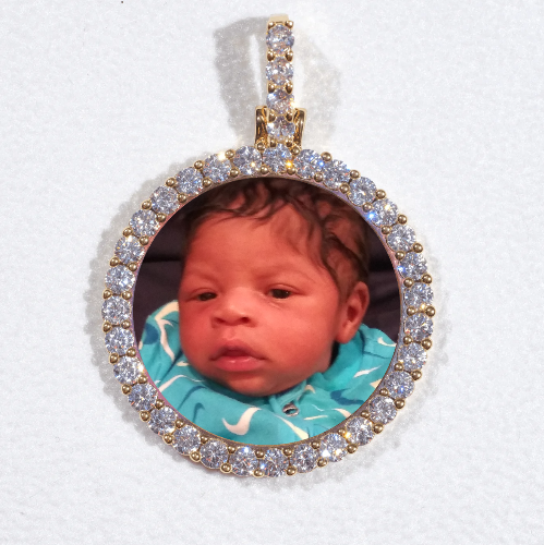 3D CIRCLE CUSTOM PICTURE PENDANT SMALL SIZE