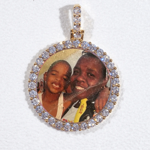 3D CIRCLE CUSTOM PICTURE PENDANT SMALL SIZE