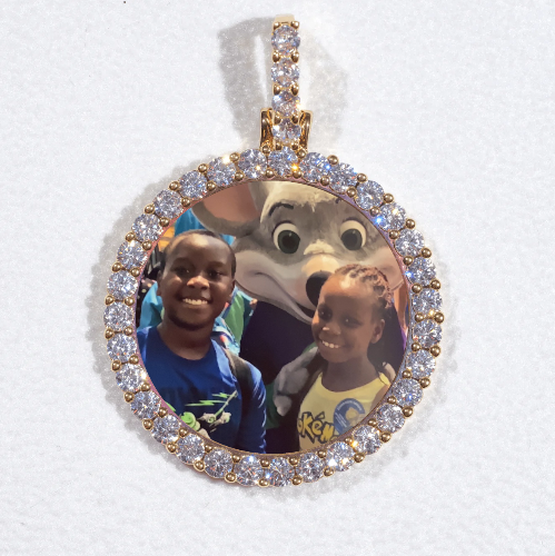 3D CIRCLE CUSTOM PICTURE PENDANT SMALL SIZE