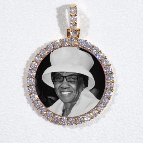 3D CIRCLE CUSTOM PICTURE PENDANT SMALL SIZE