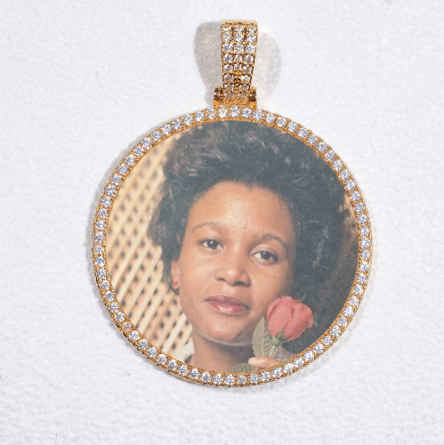 MEDIUM 3D CIRCLE CUSTOM PICTURE PENDANT