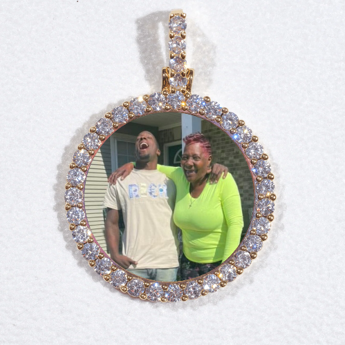 3D CIRCLE CUSTOM PICTURE PENDANT SMALL SIZE