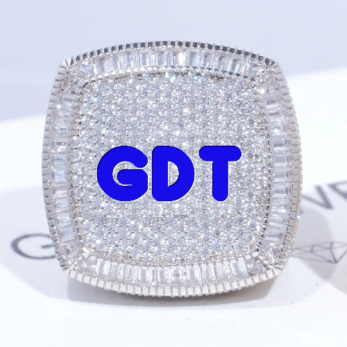 CUSTOM LETTER 3D ICED RING