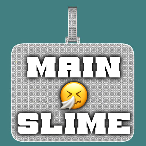 CUSTOM LETTER NECKLACE 3D BIG SQUARE