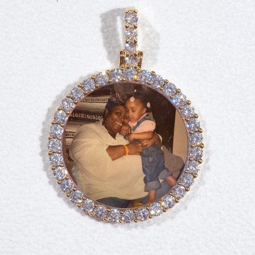 3D CIRCLE CUSTOM PICTURE PENDANT SMALL SIZE