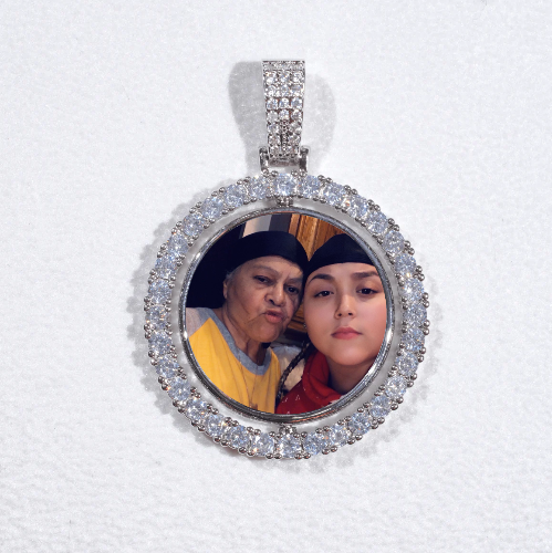3D Spinning 2-Faced Custom Picture Pendant