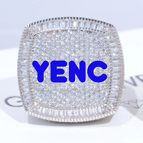 CUSTOM LETTER 3D ICED RING