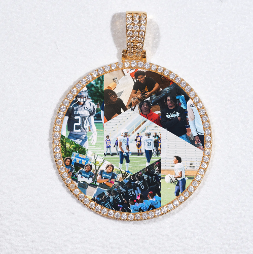 MEDIUM 3D CIRCLE CUSTOM PICTURE PENDANT