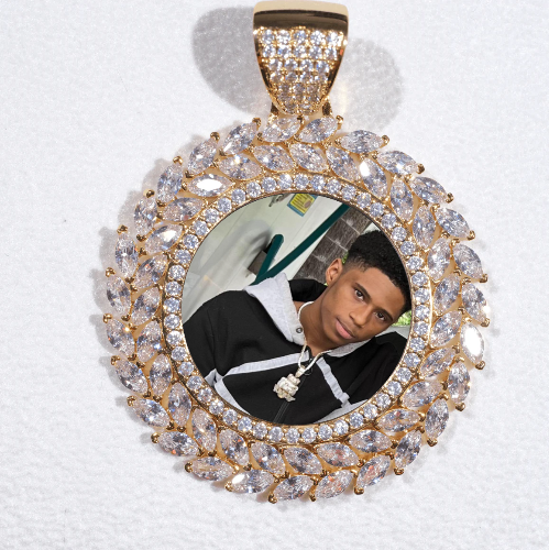 Large 3D Wheat Ear Custom Picture Pendant