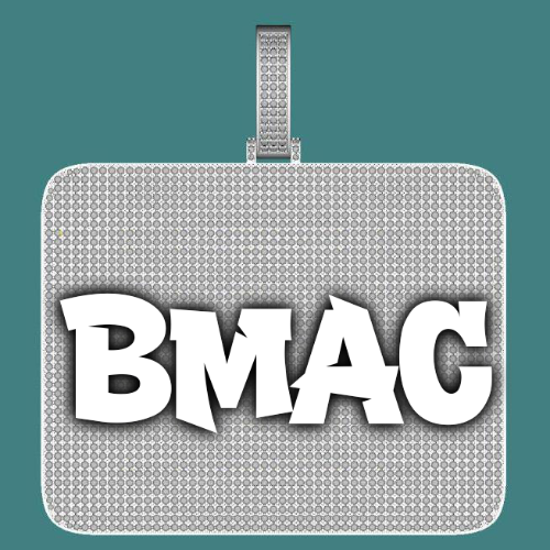 CUSTOM LETTER NECKLACE 3D BIG SQUARE