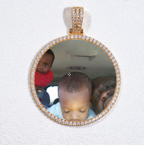 MEDIUM 3D CIRCLE CUSTOM PICTURE PENDANT