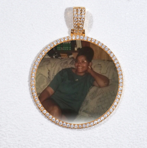 MEDIUM 3D CIRCLE CUSTOM PICTURE PENDANT