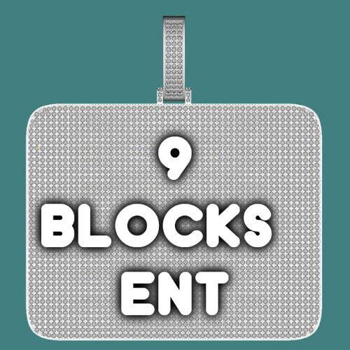 CUSTOM LETTER NECKLACE 3D BIG SQUARE