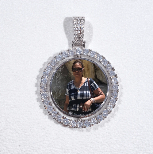 3D Spinning 2-Faced Custom Picture Pendant