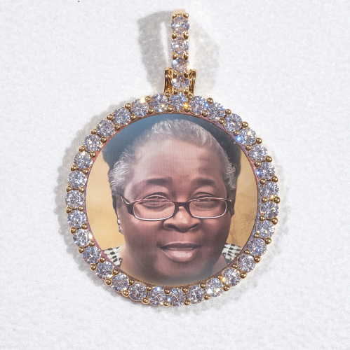 3D CIRCLE CUSTOM PICTURE PENDANT SMALL SIZE