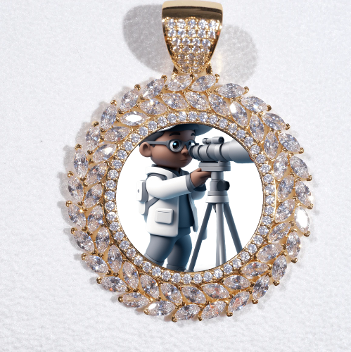 Large 3D Wheat Ear Custom Picture Pendant