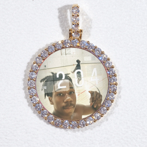 3D CIRCLE CUSTOM PICTURE PENDANT SMALL SIZE