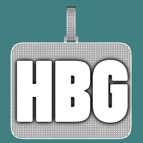 CUSTOM LETTER NECKLACE 3D BIG SQUARE