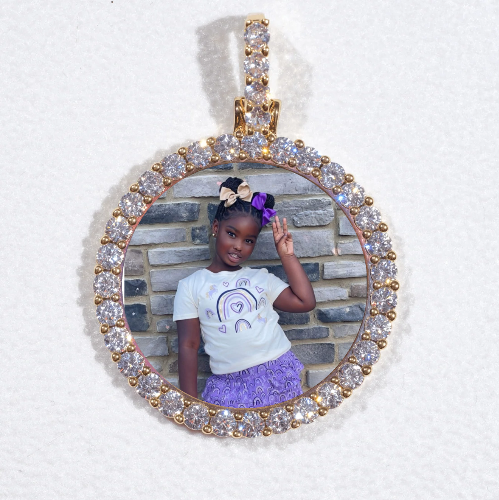 3D CIRCLE CUSTOM PICTURE PENDANT SMALL SIZE