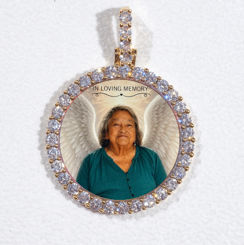 3D CIRCLE CUSTOM PICTURE PENDANT SMALL SIZE