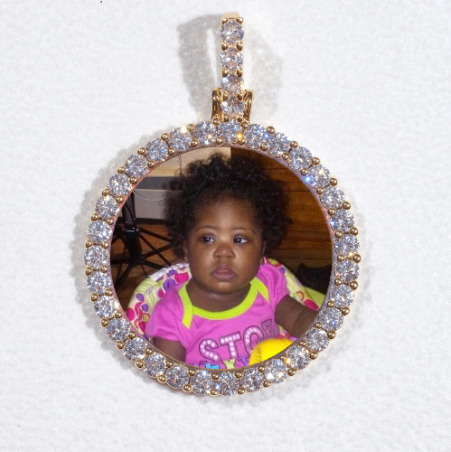 3D CIRCLE CUSTOM PICTURE PENDANT SMALL SIZE