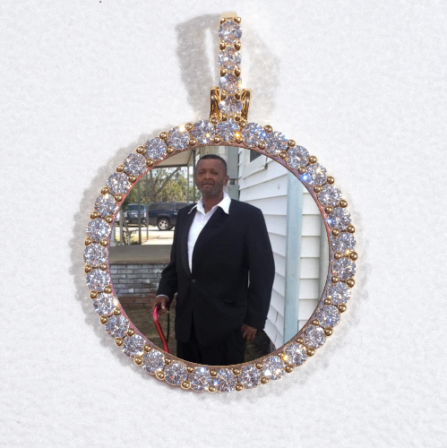 3D CIRCLE CUSTOM PICTURE PENDANT SMALL SIZE