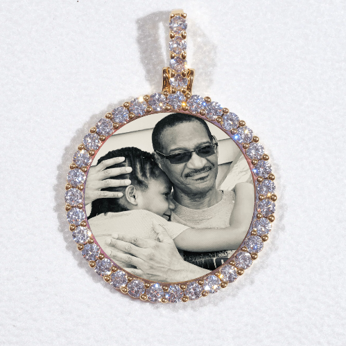 3D CIRCLE CUSTOM PICTURE PENDANT SMALL SIZE