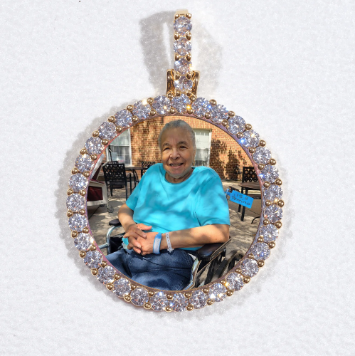 3D CIRCLE CUSTOM PICTURE PENDANT SMALL SIZE